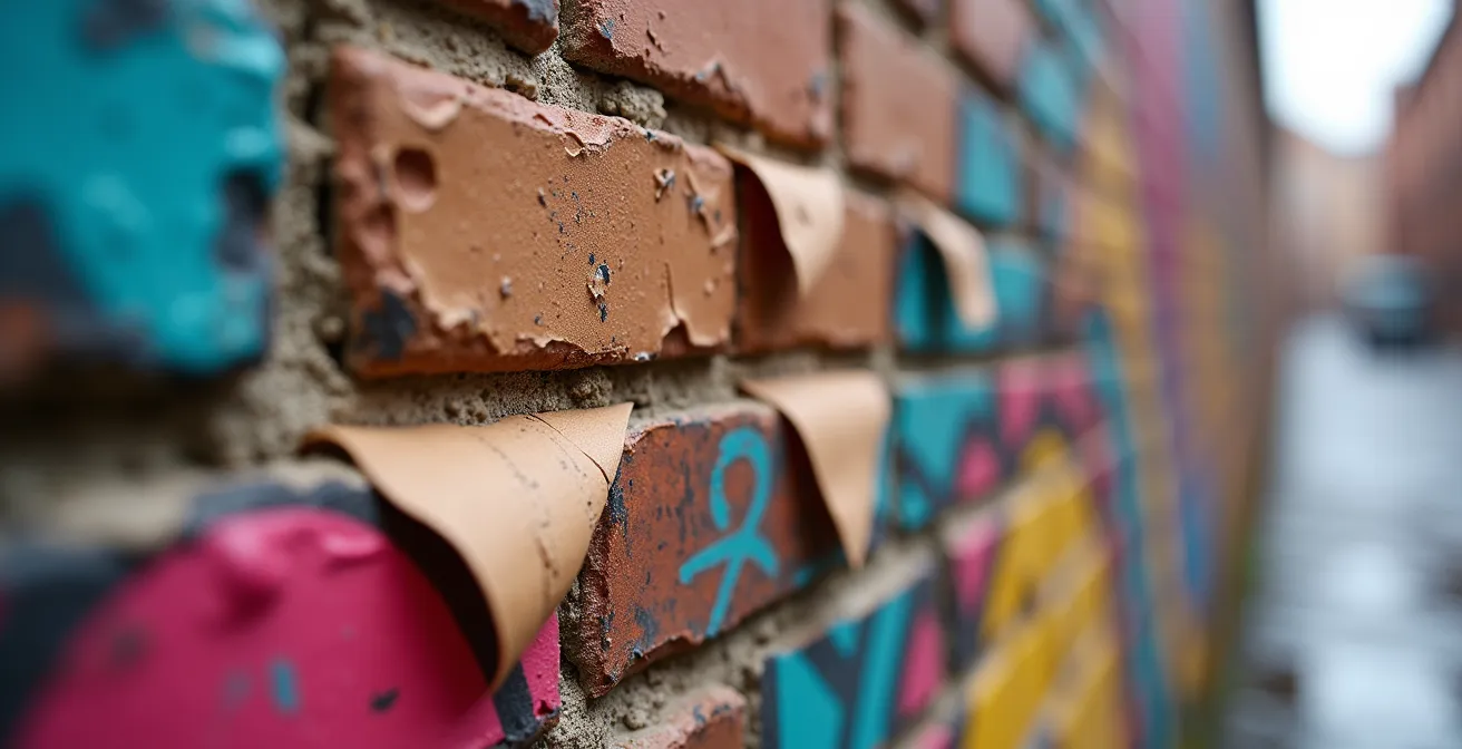 Découverte spontanée d'une installation artistique dans une ruelle montréalaise