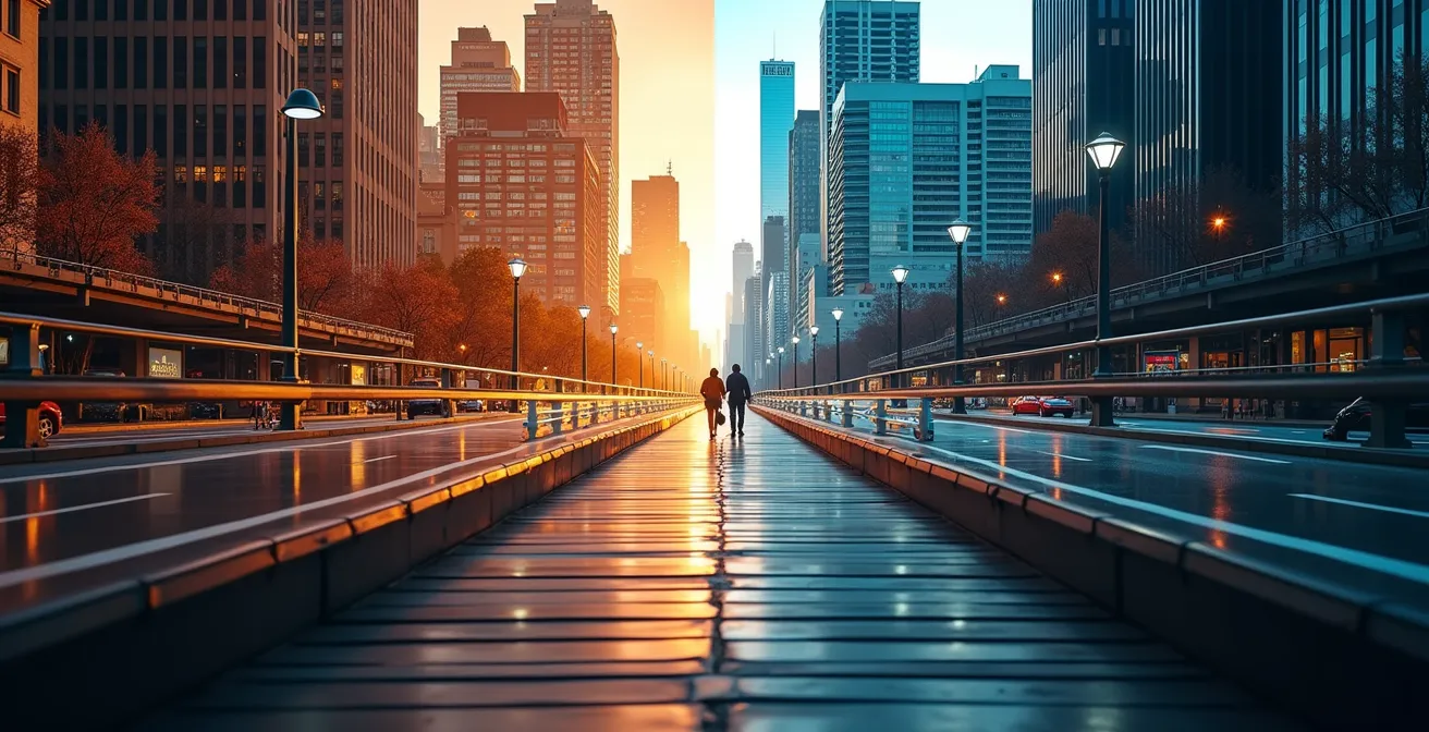 Vue symbolique comparative des opportunités de carrière entre Montréal et Toronto