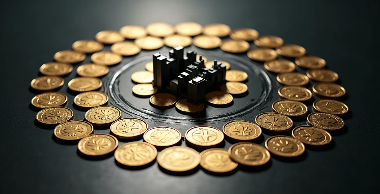 Représentation visuelle de l'impact économique de l'achat local dans un quartier montréalais