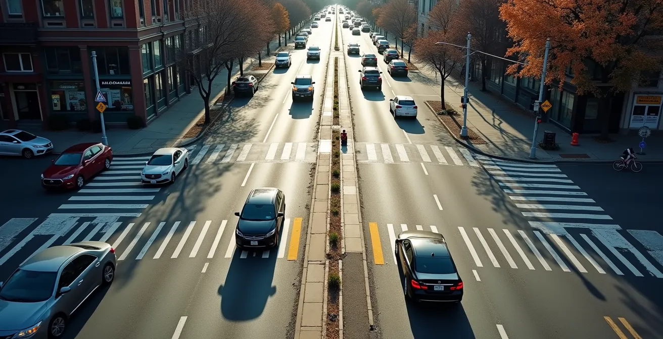 Aménagement d'une intersection sécurisée avec phases protégées for piétons et cyclistes à Montréal